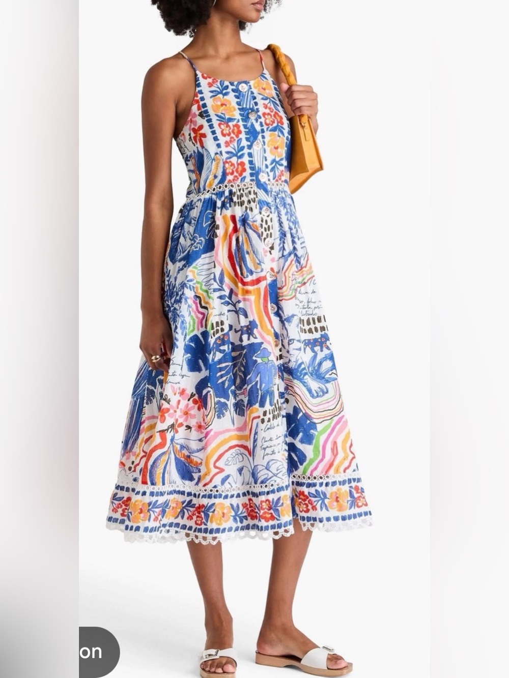 FARM Rio Multicolor Wild Brazil Midi Dress - Picture 1 of 10